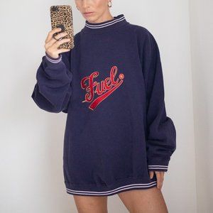 Vintage Oversized Turtleneck Cotton Sweater